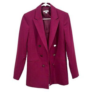 womens size Small Bar‎ lII  Open Front Blazer purple Suit Top Cardigan Pro